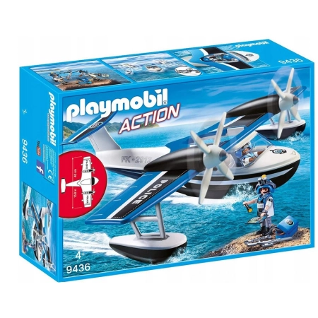 Klocki Playmobil Action Policyjny Samolot 9436